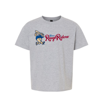 RoughRiders Youth Sport Gray Softstyle Tee