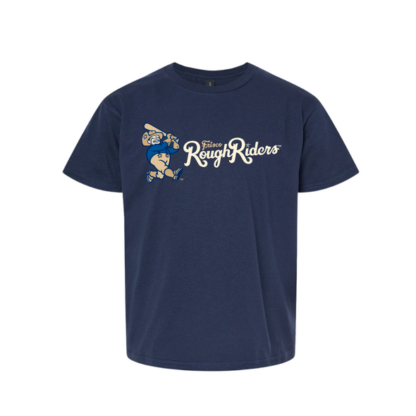 RoughRiders Youth Navy Softstyle Tee