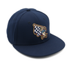 Outdoor Cap Swinging Teddy with Checkered Flag