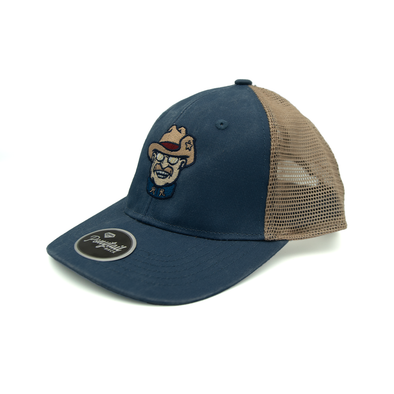 Outdoor Cap Pony Tail Smiling Teddy Navy