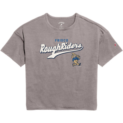 League Ladies Gray Box Cut Tee