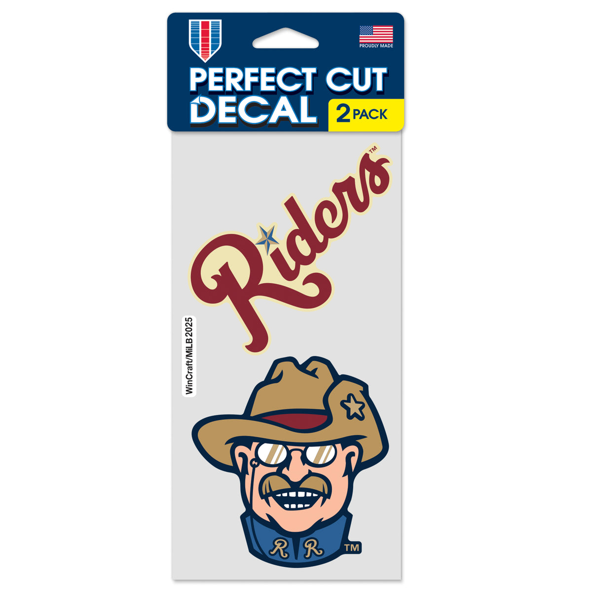 Riders 2 pk Perfect Cut Decal – Frisco RoughRiders