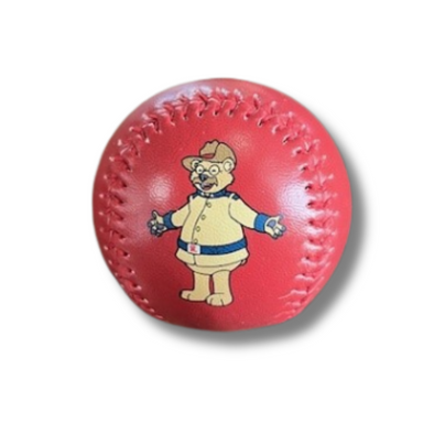 Red Standing Teddy Baseball