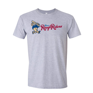 RoughRiders Adult Sport Gray Softstyle Tee