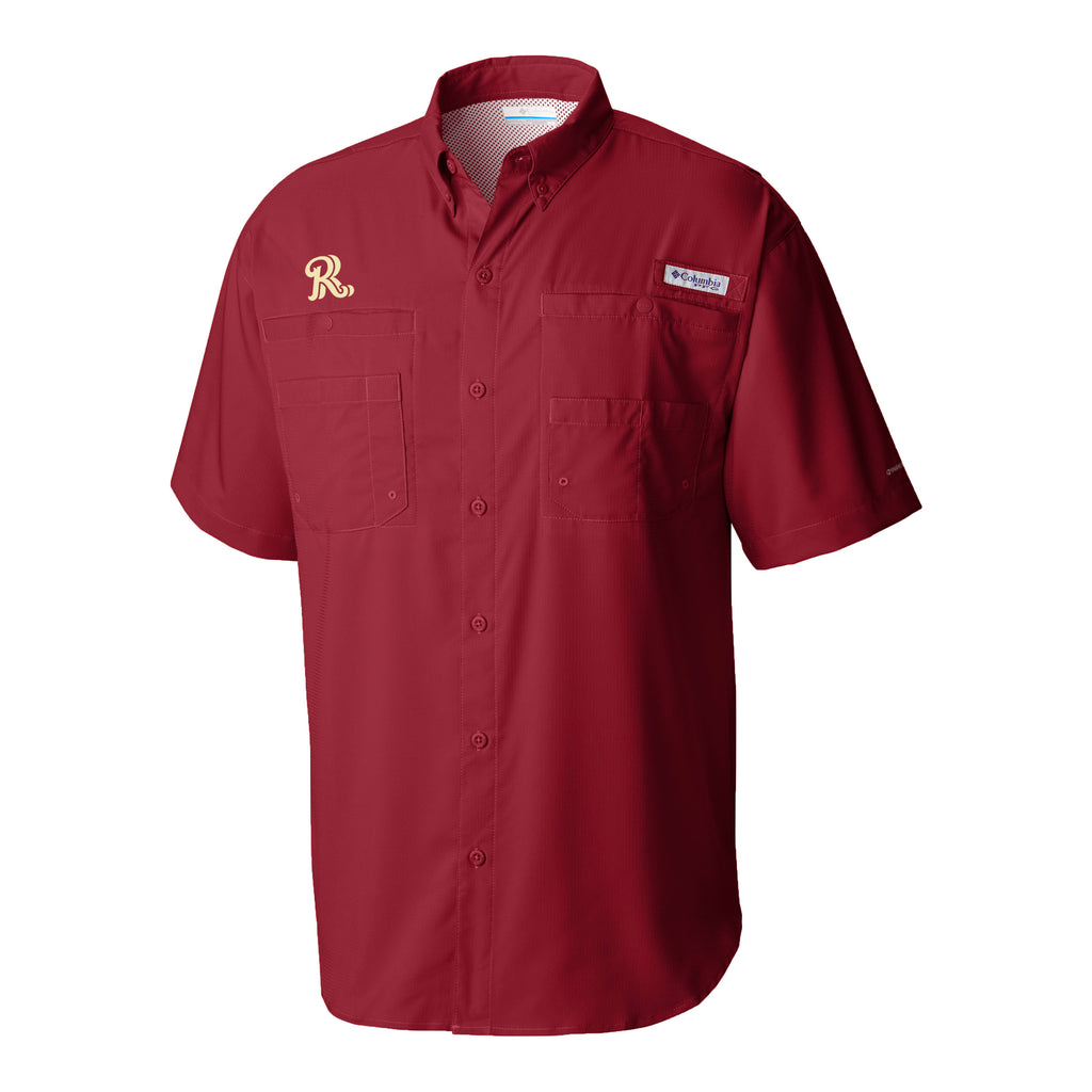 COLUMBIA PFG Chemise Homme X-Large Manches Courtes Graphique Pêche