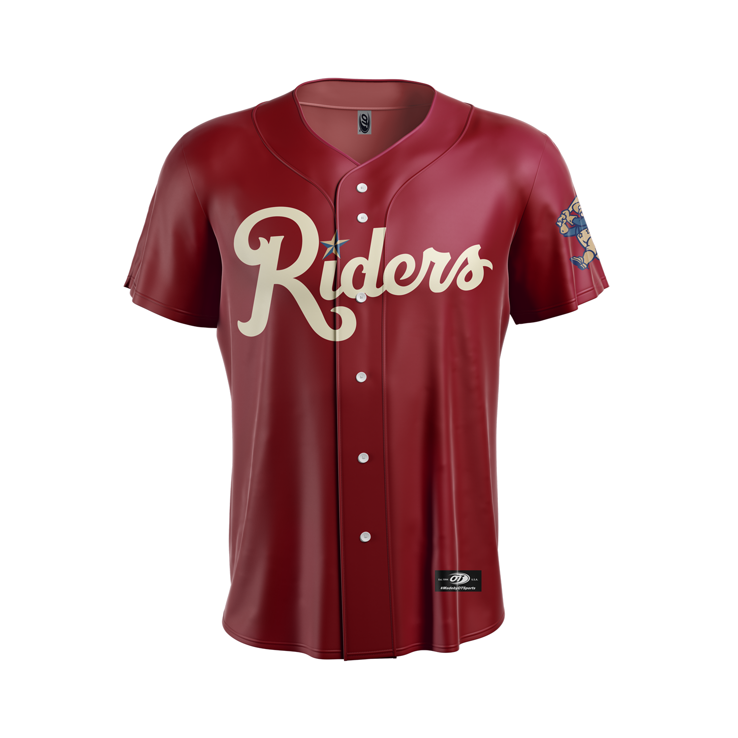 OT RoughRiders Scorched Red Replica Jersey – Frisco RoughRiders