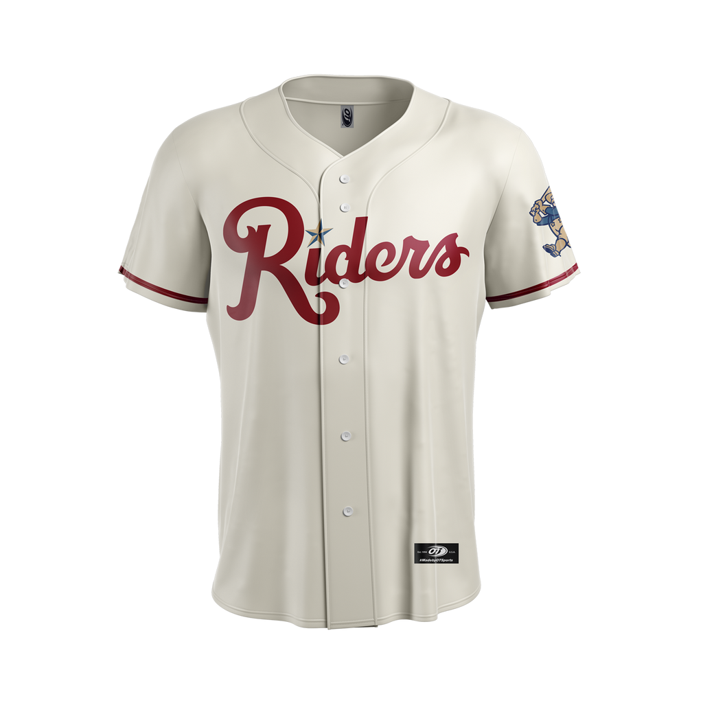 OT RoughRiders Youth Cream Replica Jersey – Frisco RoughRiders