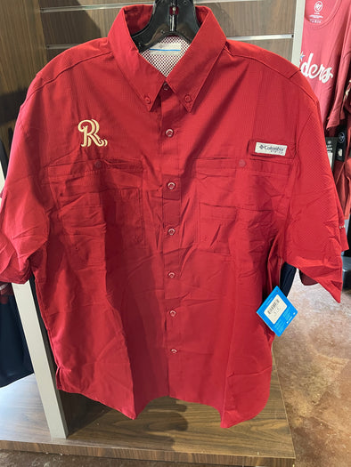 Columbia  RR Scorched Red Tamiami Short Sleeve Shirt
