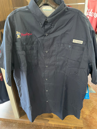 Columbia RoughRiders Navy Tamiami Short Sleeve Shirt