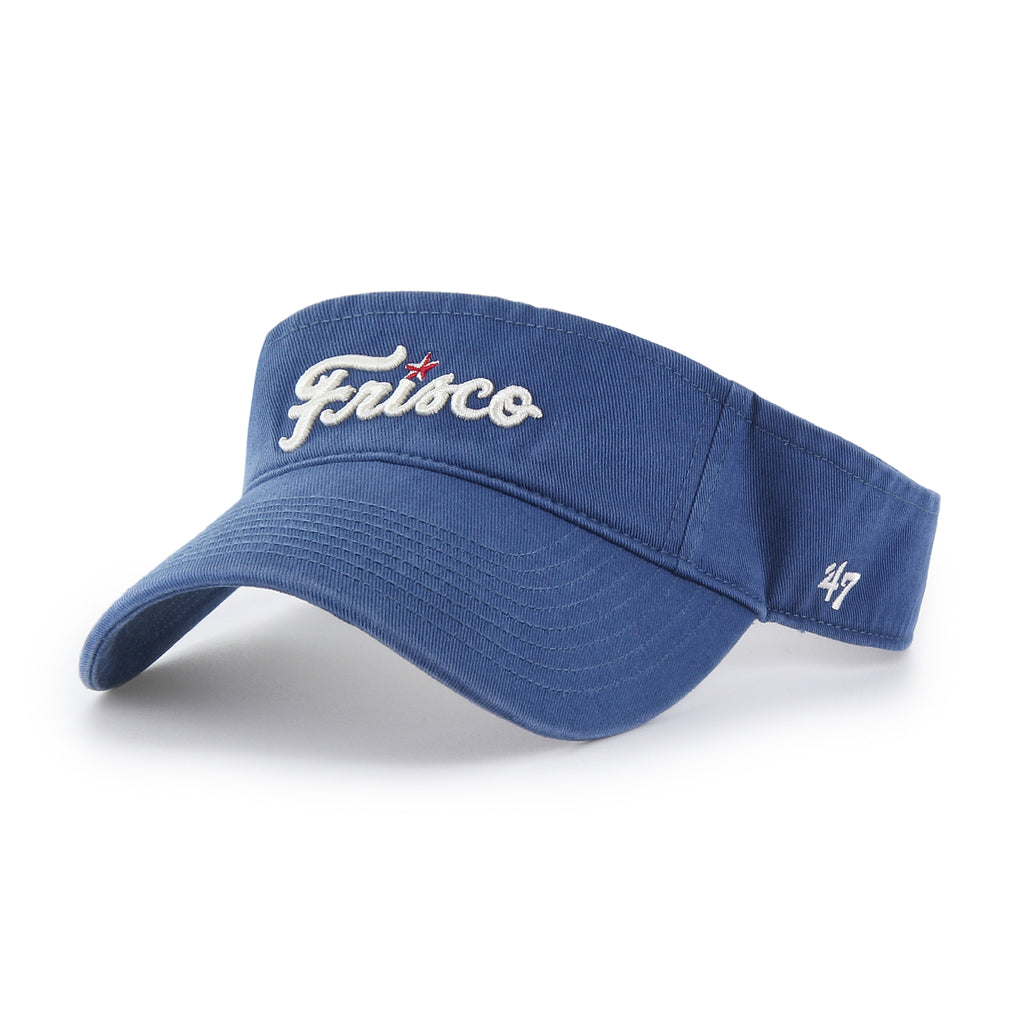 47 Brand Clean Up Visor Frisco Script Blue – Frisco RoughRiders