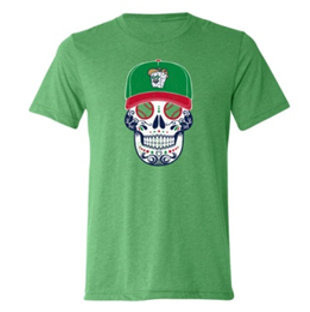 108 Men's Sugar Skull COPA Quesos Tee Green