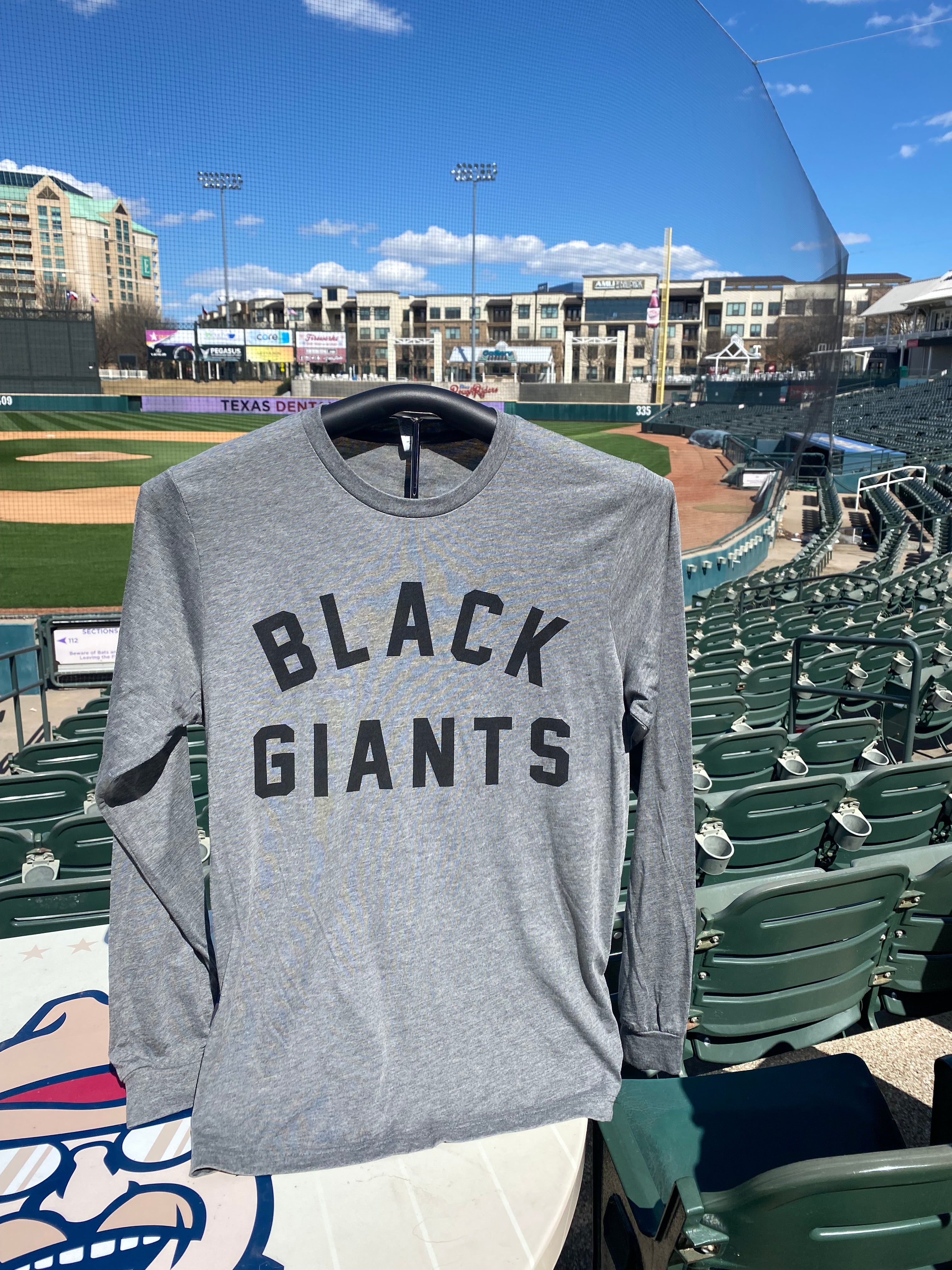 Black Giants Long Sleeve Tee Shirt Grey – Frisco RoughRiders