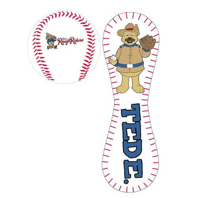 Frisco RoughRiders Ted E. Bear Mascot Baseball