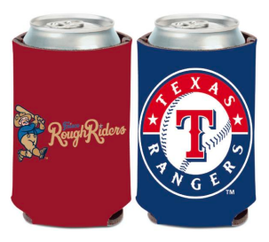 Rangers and RoughRiders Slim Can Cooler